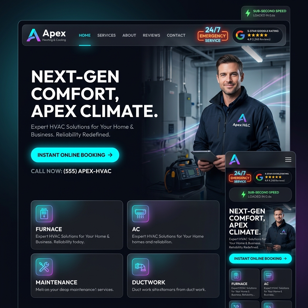 Apex Plumbing & HVAC Modernized Website